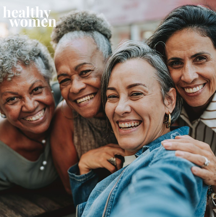group of smiling women