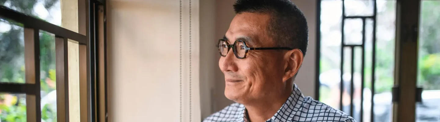 smiling man